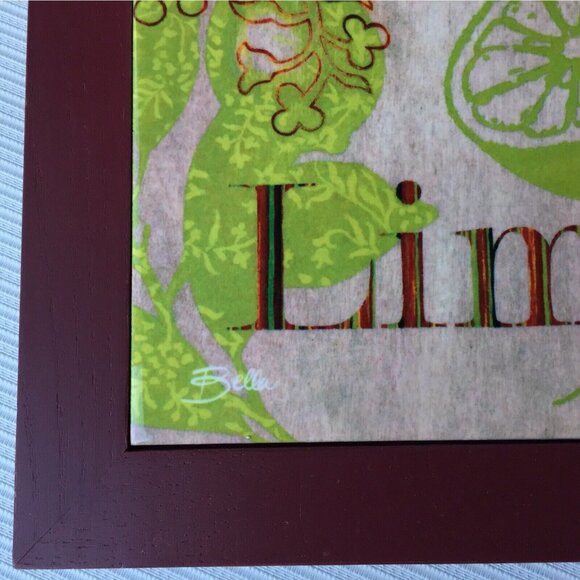 Lime Fruit Art Decorative Hot Plate Trivet Pot Holder Wooden Wall Hanging Decor - Picture 3 of 10